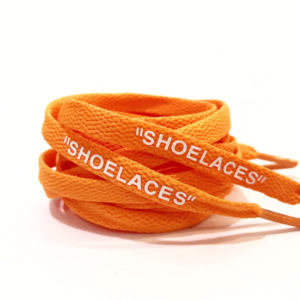 off white orange shoelaces