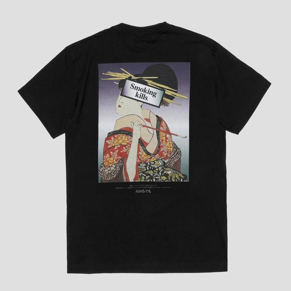 Fr2 Japan Ukiyoe Smoking Kills Tee Black Originalfook