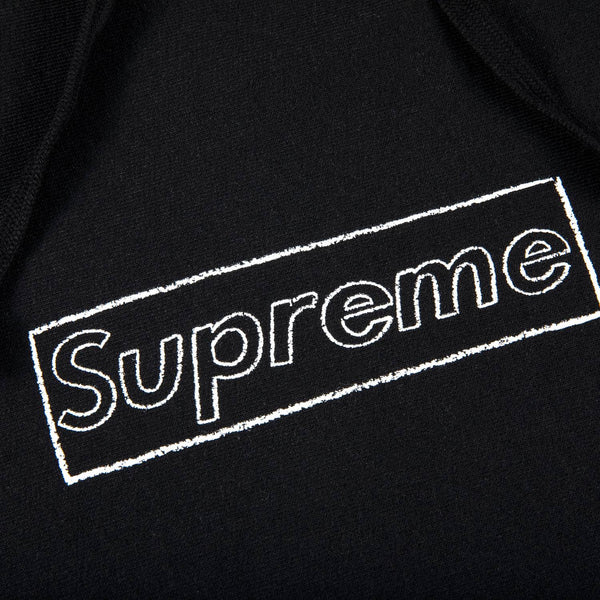 Supreme Kaws Chalk Logo Hooded M 黒-