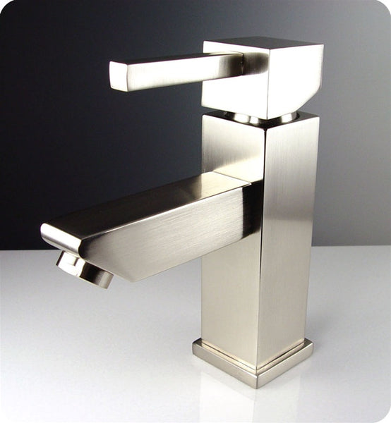 Fresca Ovale 24" Modern Glass Bathroom Vanity w/ Frosted Edge Mirror