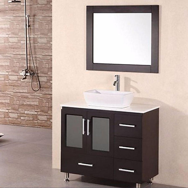 Fresca Lucera 48 Wall Hung Vessel Sink Single Bathroom Vanity