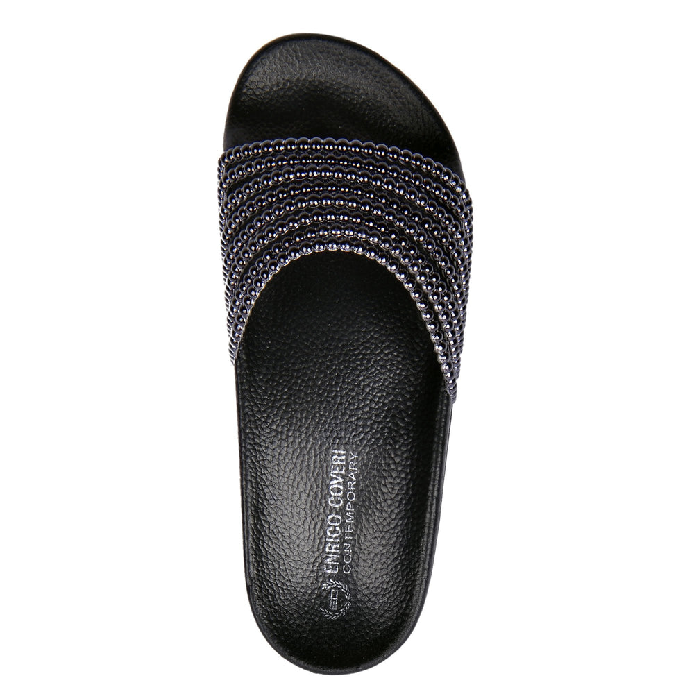 Enrico Coveri Women Mady Diamond Italian Fashion Slipper Sandals