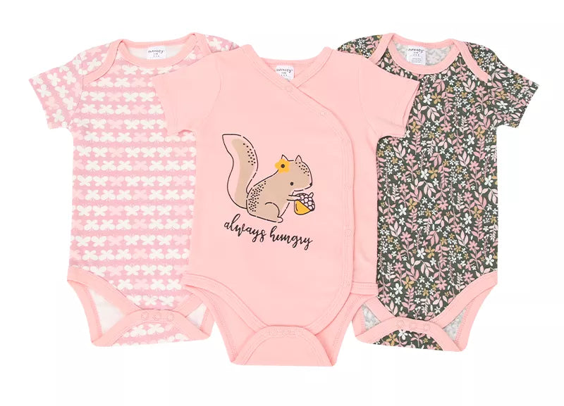 3pcs Bunny Baby Bodysuits