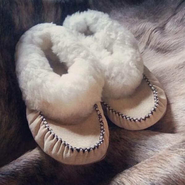 moccasin sheepskin slippers