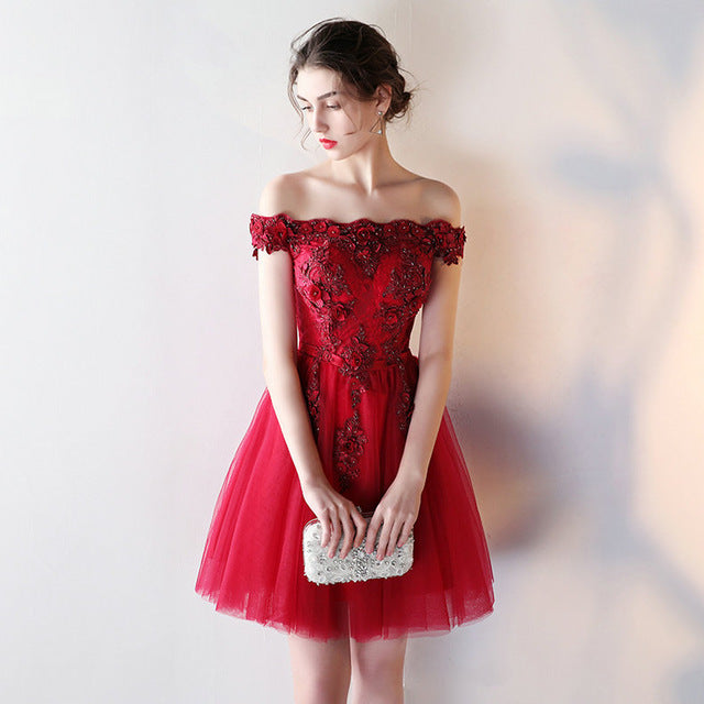 embroidered hoco dress