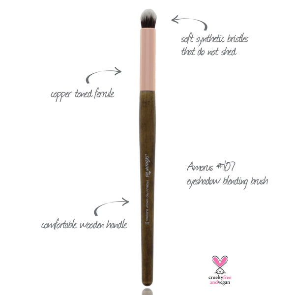 107 Amorus USA Premium Eyeshadow Blending Eye Makeup Brush Amor Us makeup cosmetics brushes vegan cruelty free