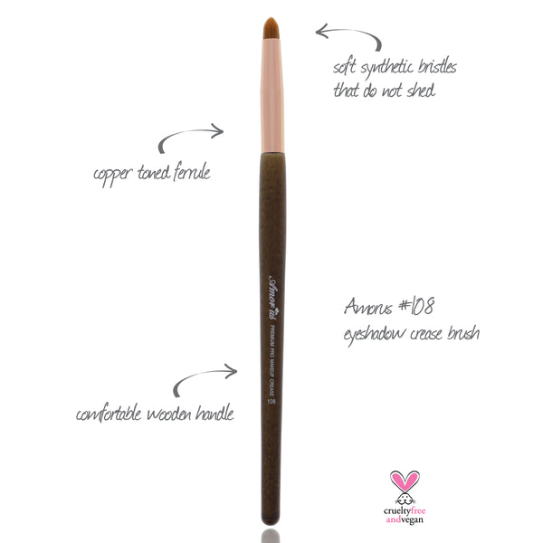 108 Amorus USA Premium Eyeshadow Crease Eye Makeup Brush Amor Us makeup cosmetics brushes vegan cruelty free