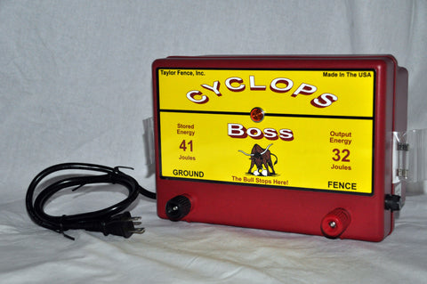 Cyclops Boss electric fence charger 12 Joule 1000 acre energizer