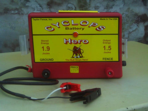 cyclops hero battery powered electric fence charger