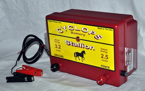 Stallion Battery powered Cyclops electric fence charger