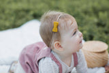 Itty Bitty Bow, Liberty Olive Floral (organic)