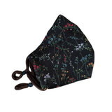 SALE Liberty of London Brown Wildflowers Face Mask, Sz Adult L