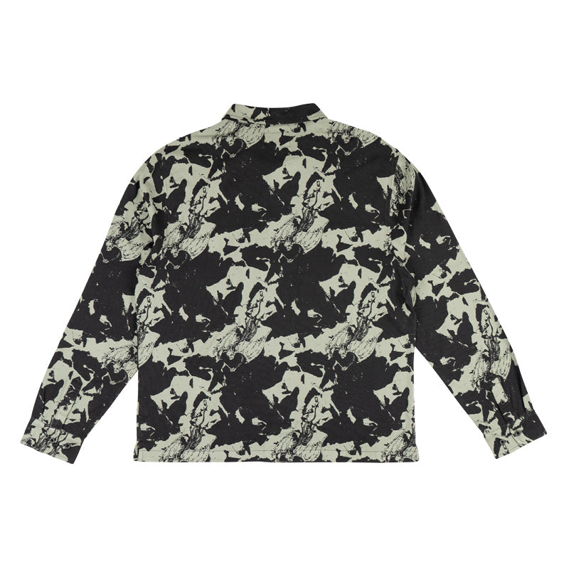 Diver Long Sleeve Rayon Shirt - Sage