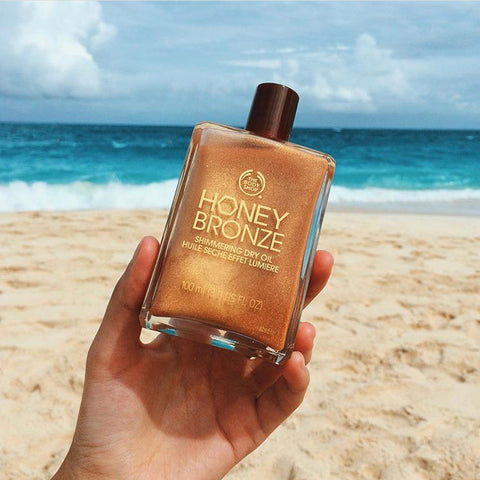 Best Body Shimmer Oil - Body Shop Honey Bronze Oil - Fairtrade