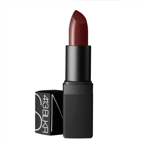Nars 413 BLKR Semi matte lipstick dark red