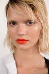 Versus orange lips beauty ss17