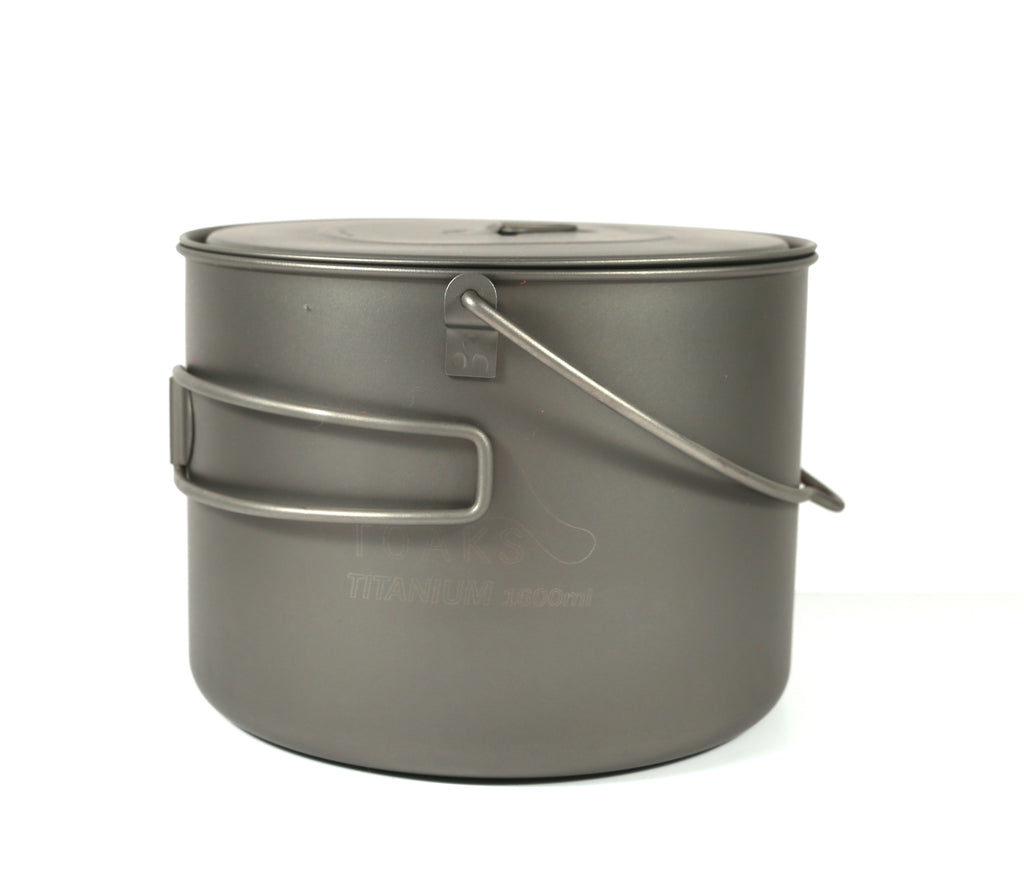 mei Voorzichtig Broek TOAKS Titanium 1600ml Pot with Bail Handle – TOAKS Outdoor