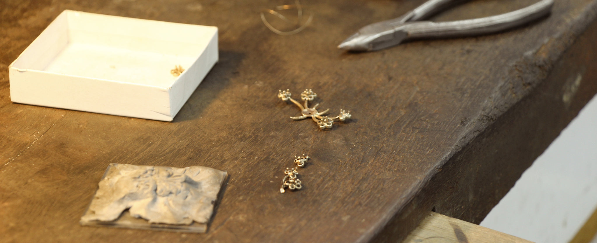 Bespoke jewellery in the making.