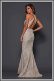 Clement - Gold Sequin Gown