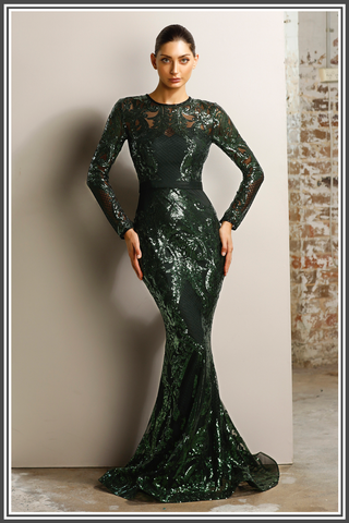 Capri Gown - Emerald