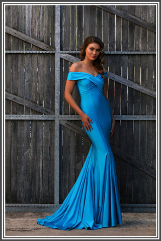 Jadore Leah Dress in Blue