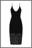 Cornelli Midi Dress - Black