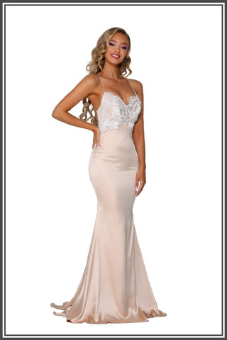 Cara Gown - Champagne Ivory