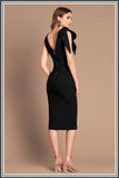 Milana Midi Dresses in Black by Love Honor
