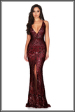 Shanina Plunge Gown - Wine