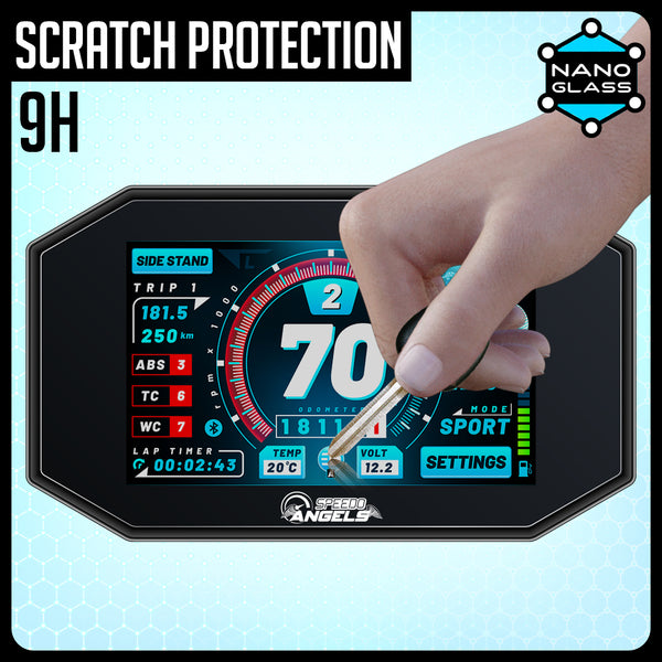 Speedo-Angels 2 x Kawasaki Z400 Z650 Z900 2017 Dashboard Screen Protector Ultra-Clear