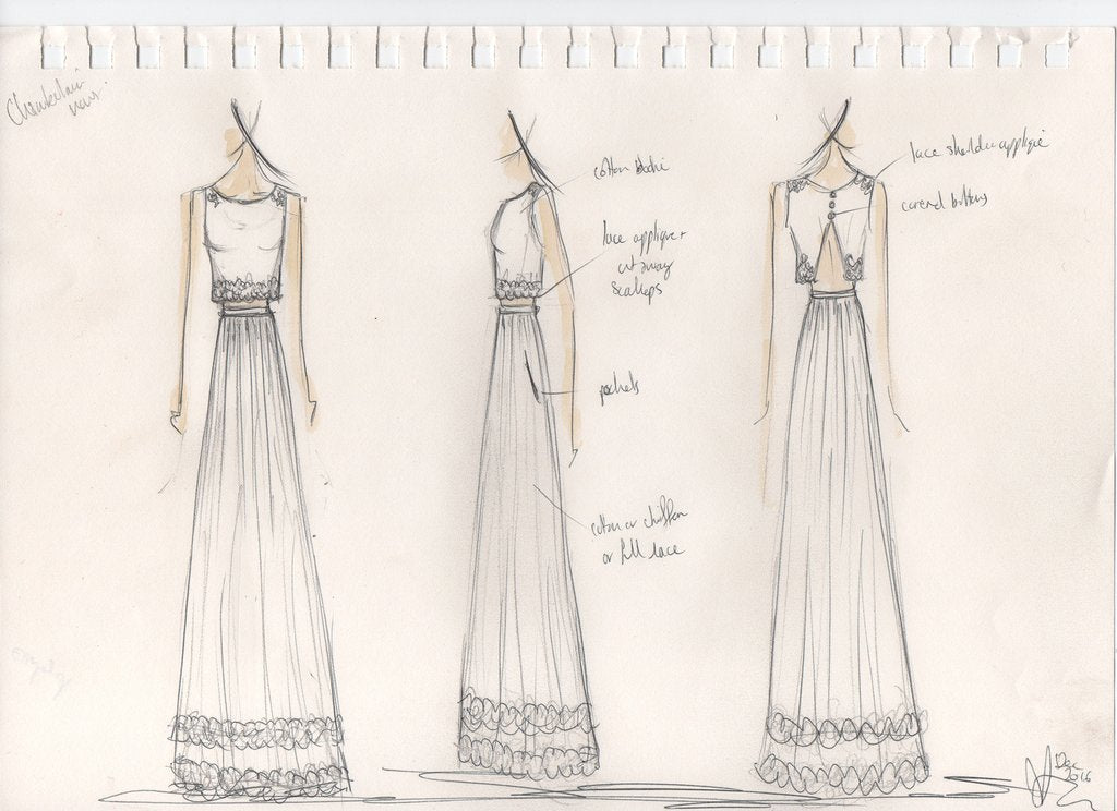 alexandra king wedding dress design