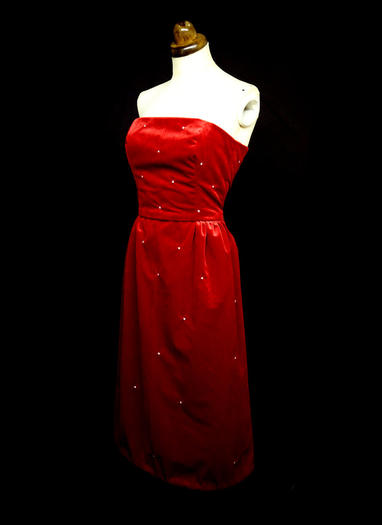 red velvet cocktail dress alexandra king