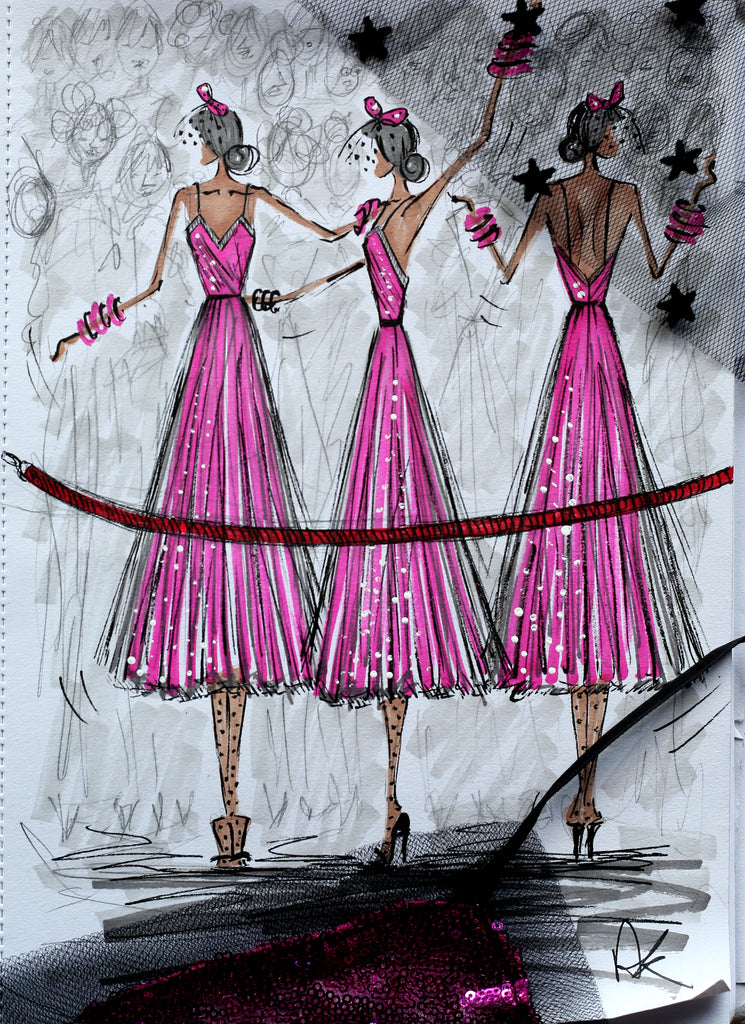 studio 54 dress sketch alexandra king