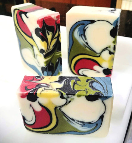 Mondrian meets miro soap