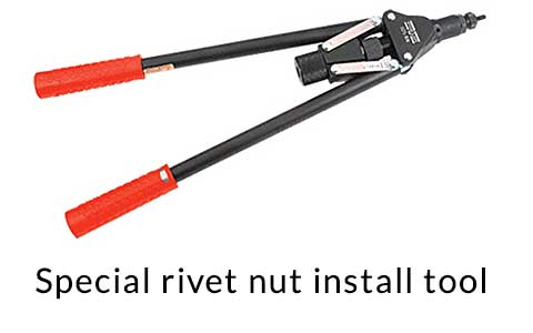 Special and expensive rivet nut install tool