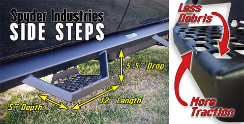 Side Steps Dimensions