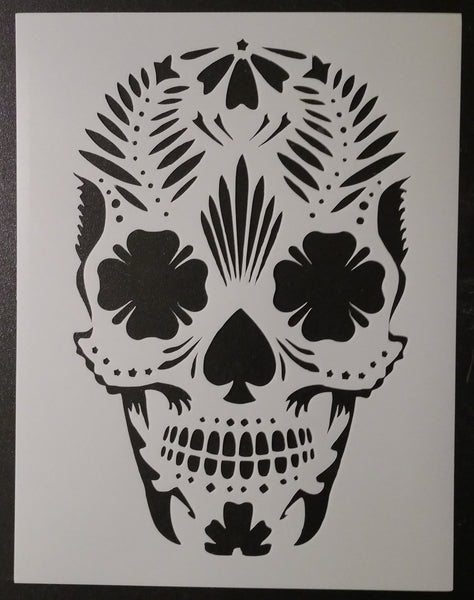 Day Of The Dead Dia De Los Muertos Sugar Skull Stencil My Custom Stencils 5909