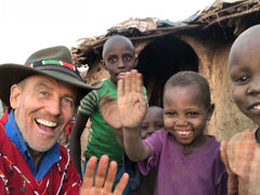 Dr. Warren Bruhl with Children of Kenya