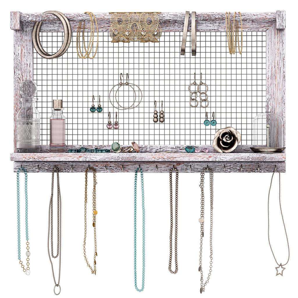 wire-screen-jewelry-display-organizer-wall-mount
