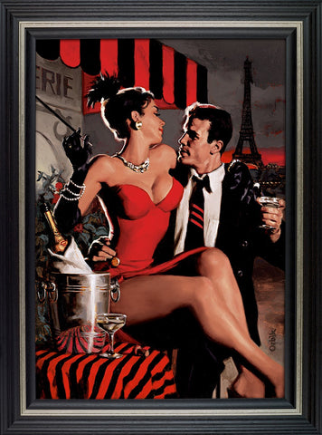 Midnight in Paris limited edition framed print by Glen Orbik