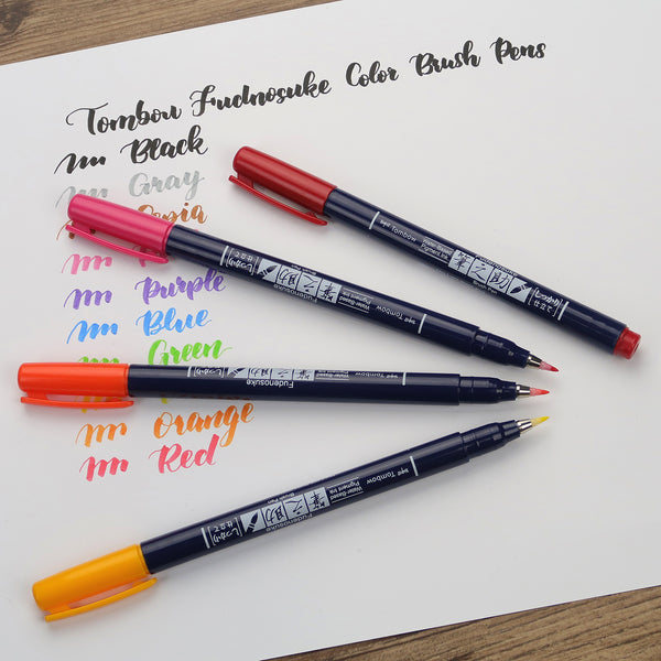 3 Best Small-nib Brush Lettering Pen for Beginners -Tombow_Fudenosuke brush pen
