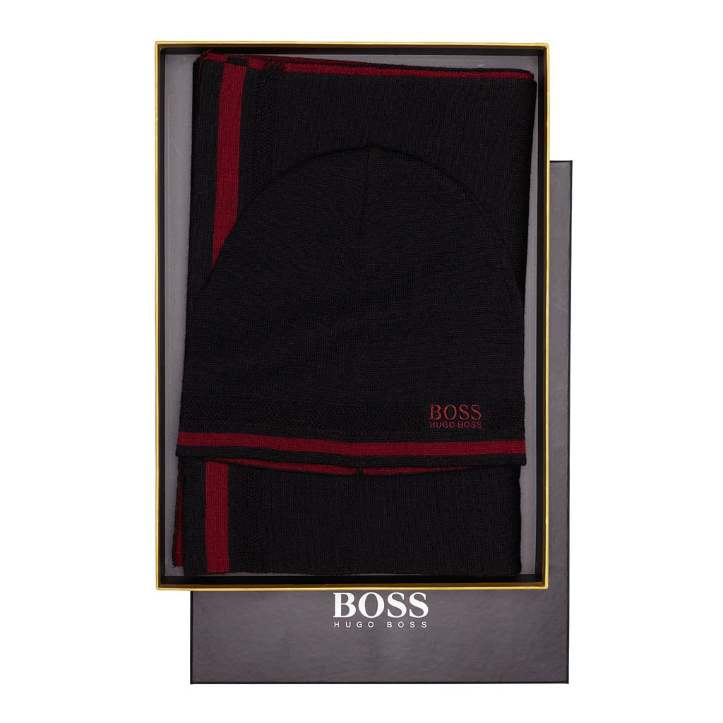 hugo boss beanie and scarf