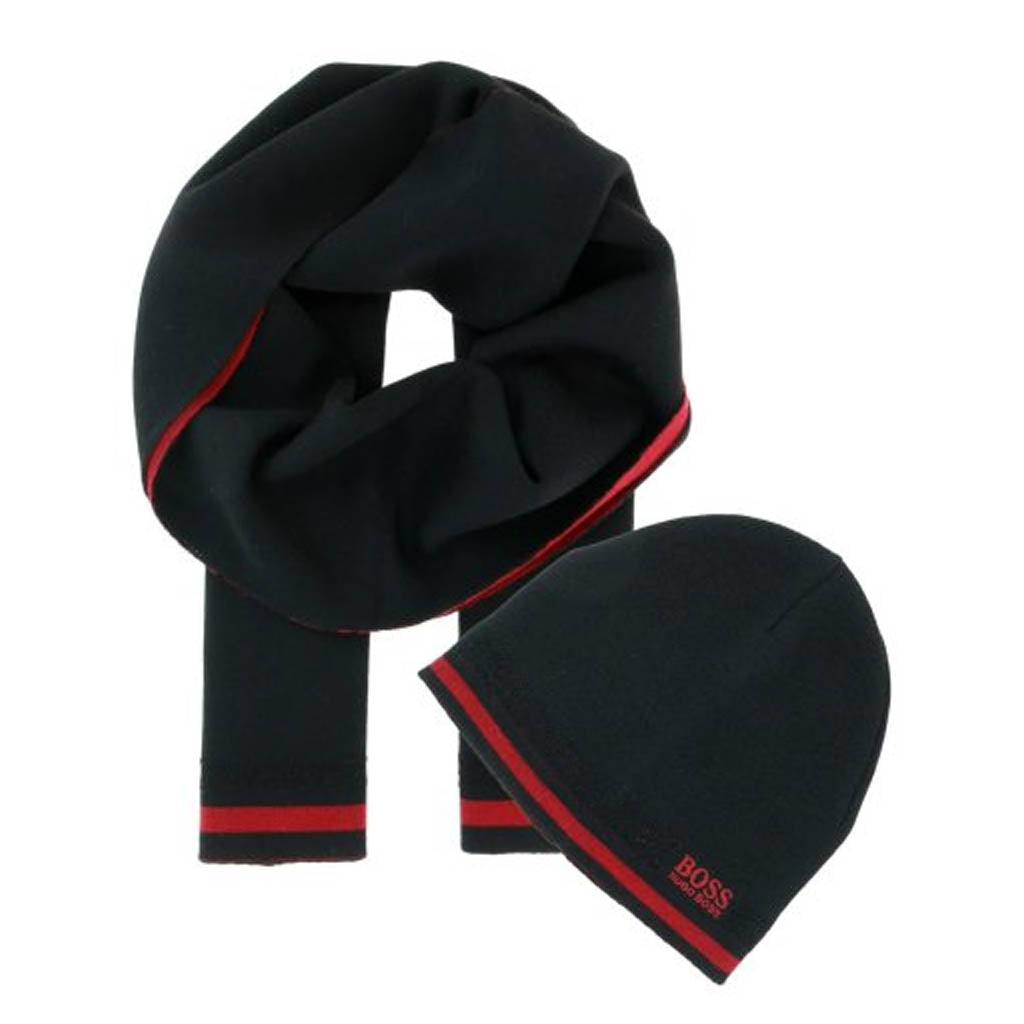 hugo boss beanie and scarf