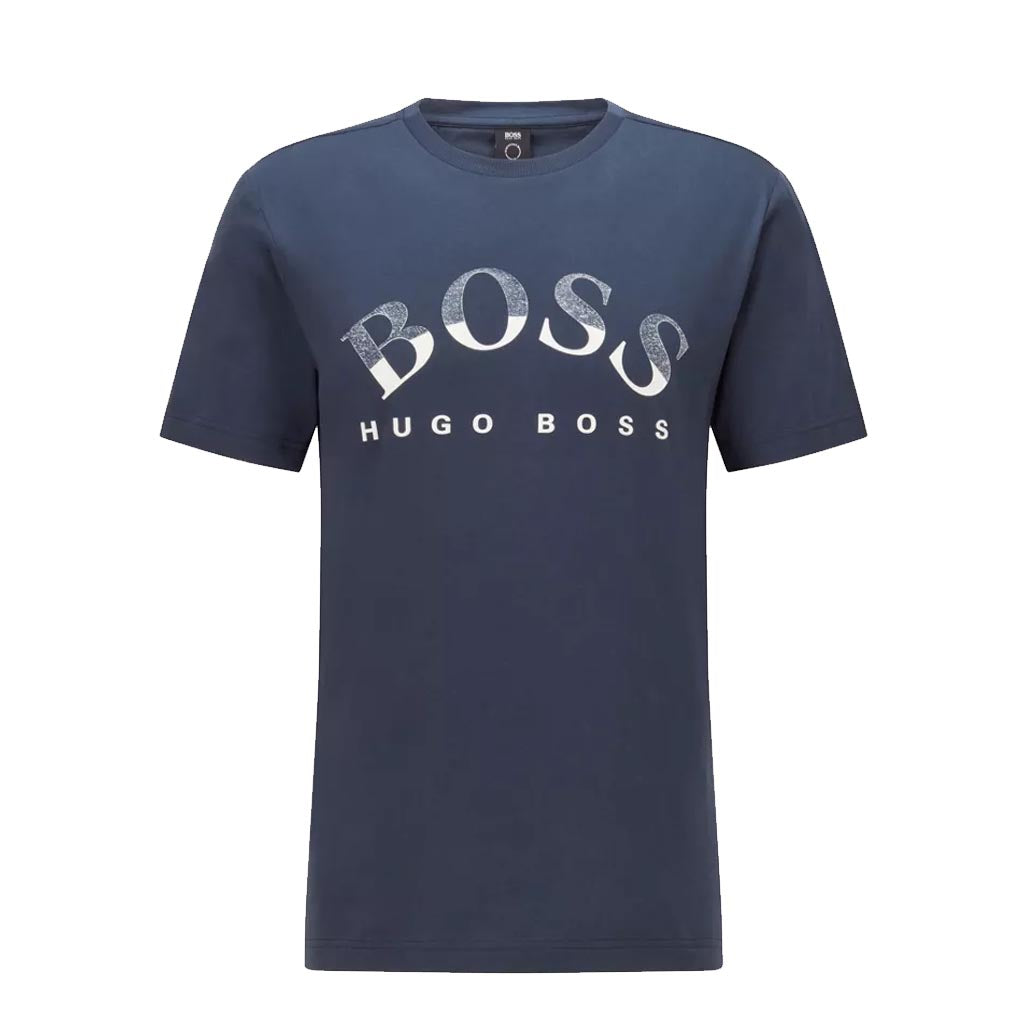 boss curved logo t shirt