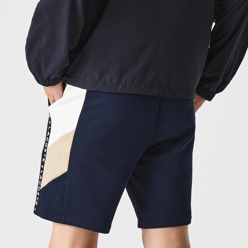 lacoste navy blue shorts