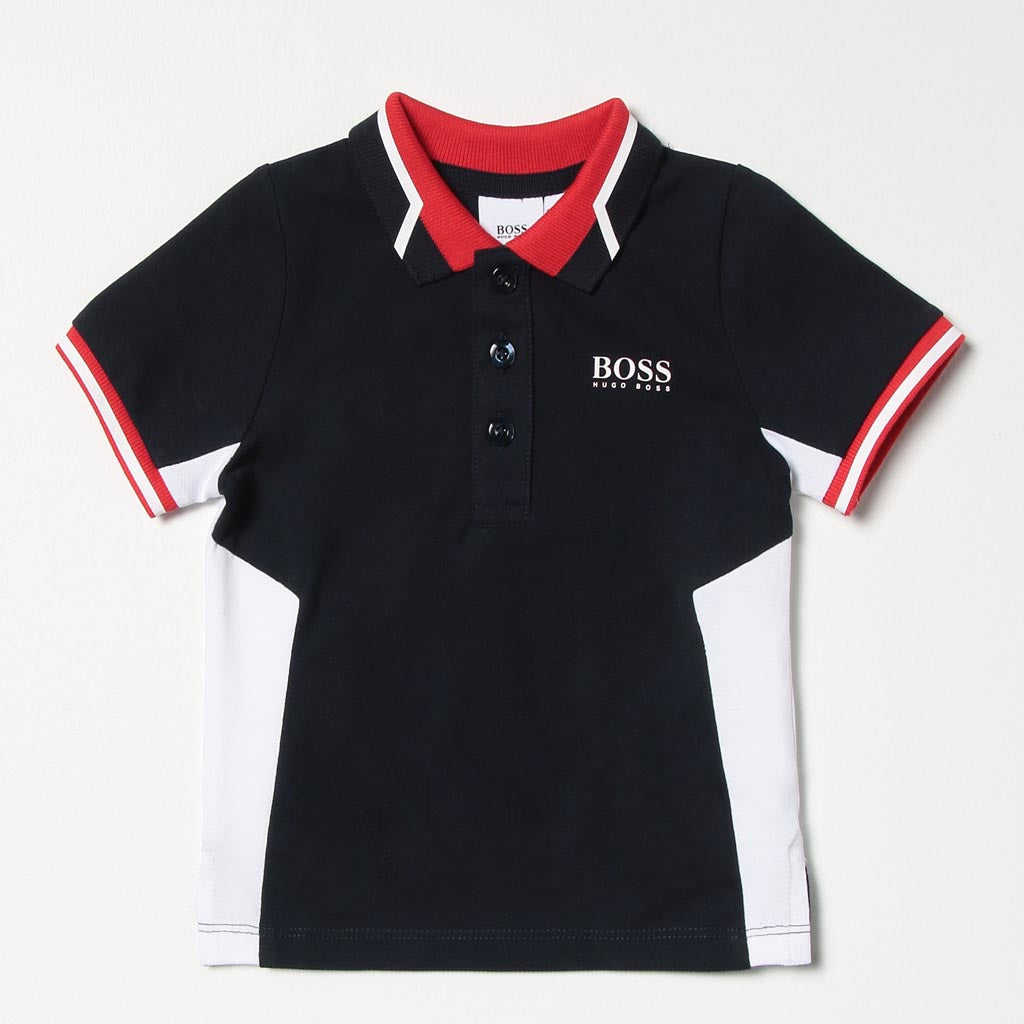 hugo boss shirt navy