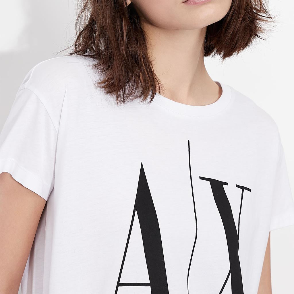 armani white t shirt womens