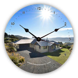 Personalised Novelty Clock - Aerial view of house