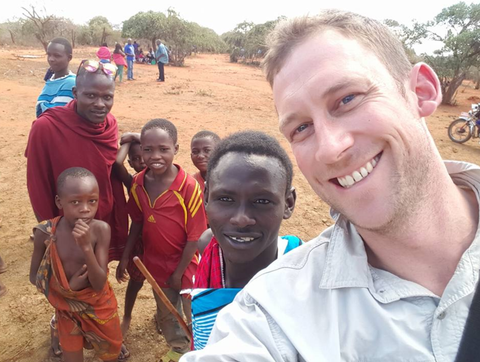 Chris Hood in his travels in Africa to source your favourite treasures!
