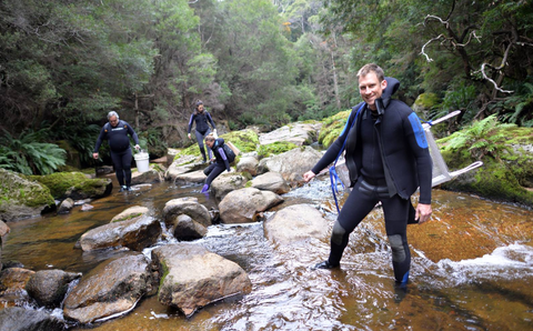 Here is our Tazmanian Devil, Chris Hood, in his natural habitat